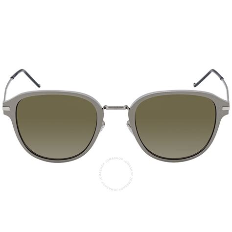 Dior Homme Olive Green Round Men's Sunglasses AL13.9 